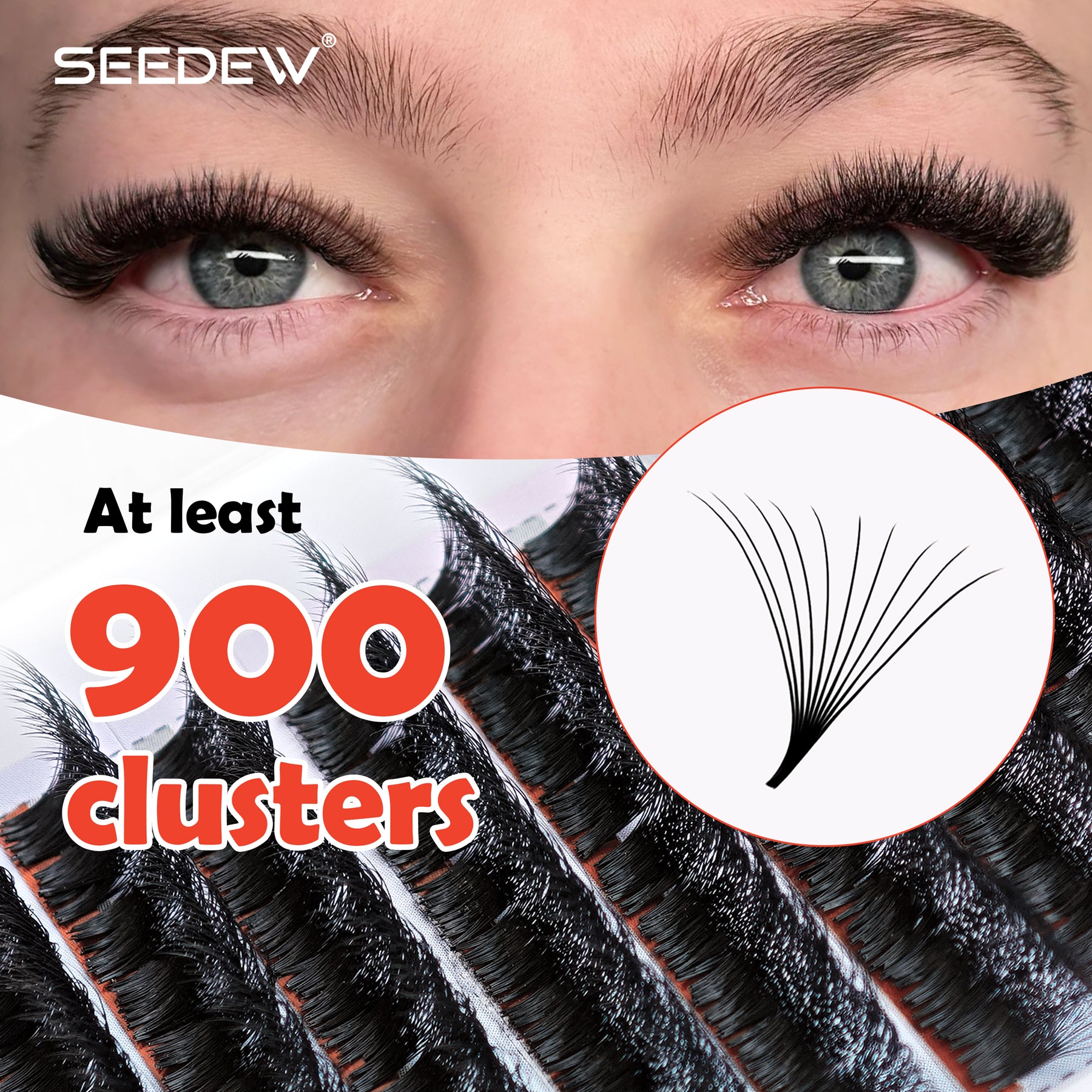 900-930 Fans Premade 10D Eyelash Extensions