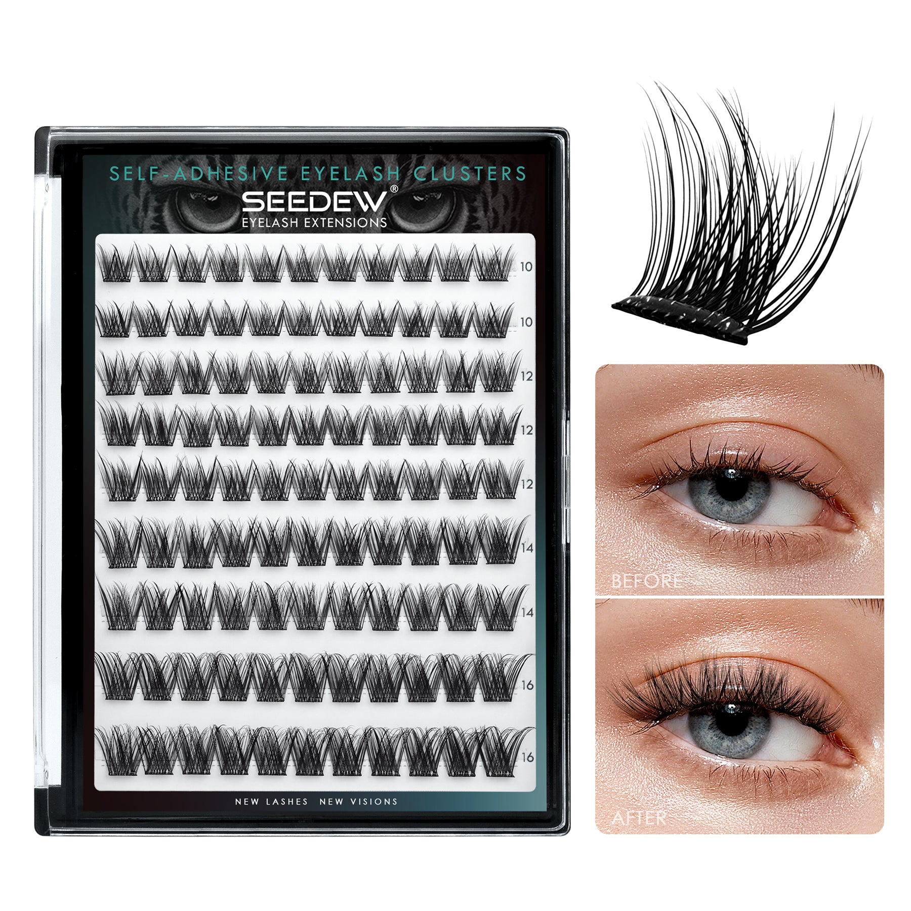 Pop-On Eyelashes - 3D Volume Bloom