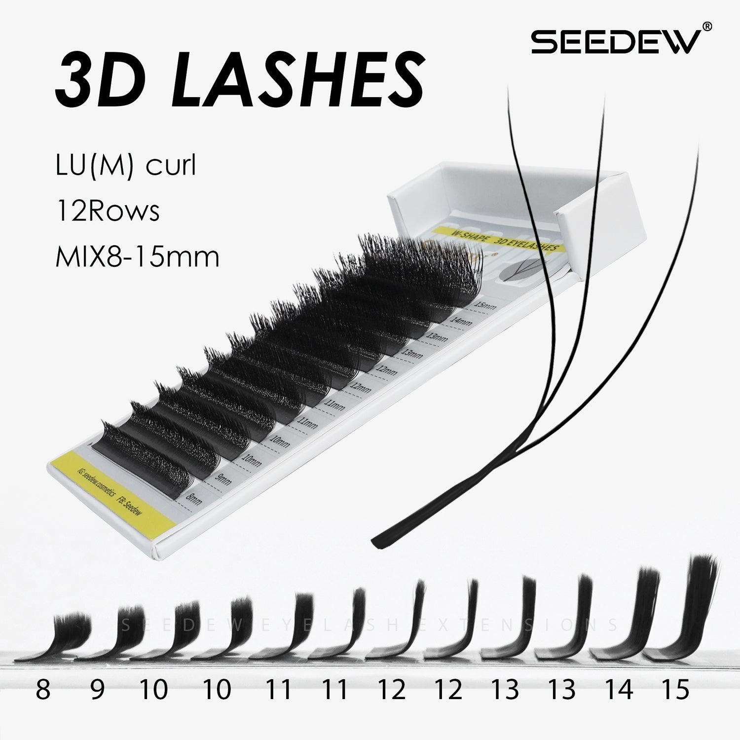 W Shape 3D Premade Fans Eyelash Extensions