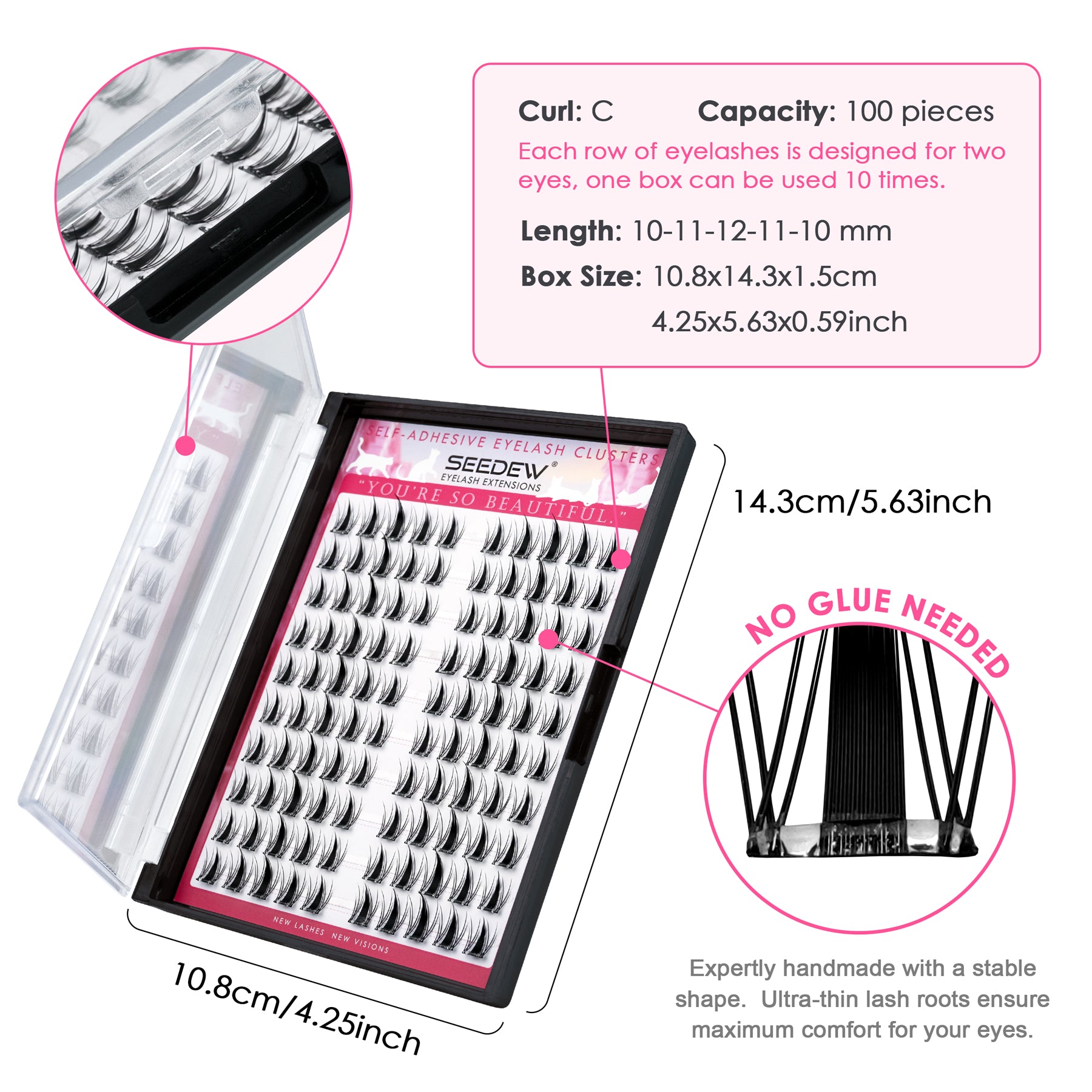 Pop-On Eyelashes - Cat Mist XYT