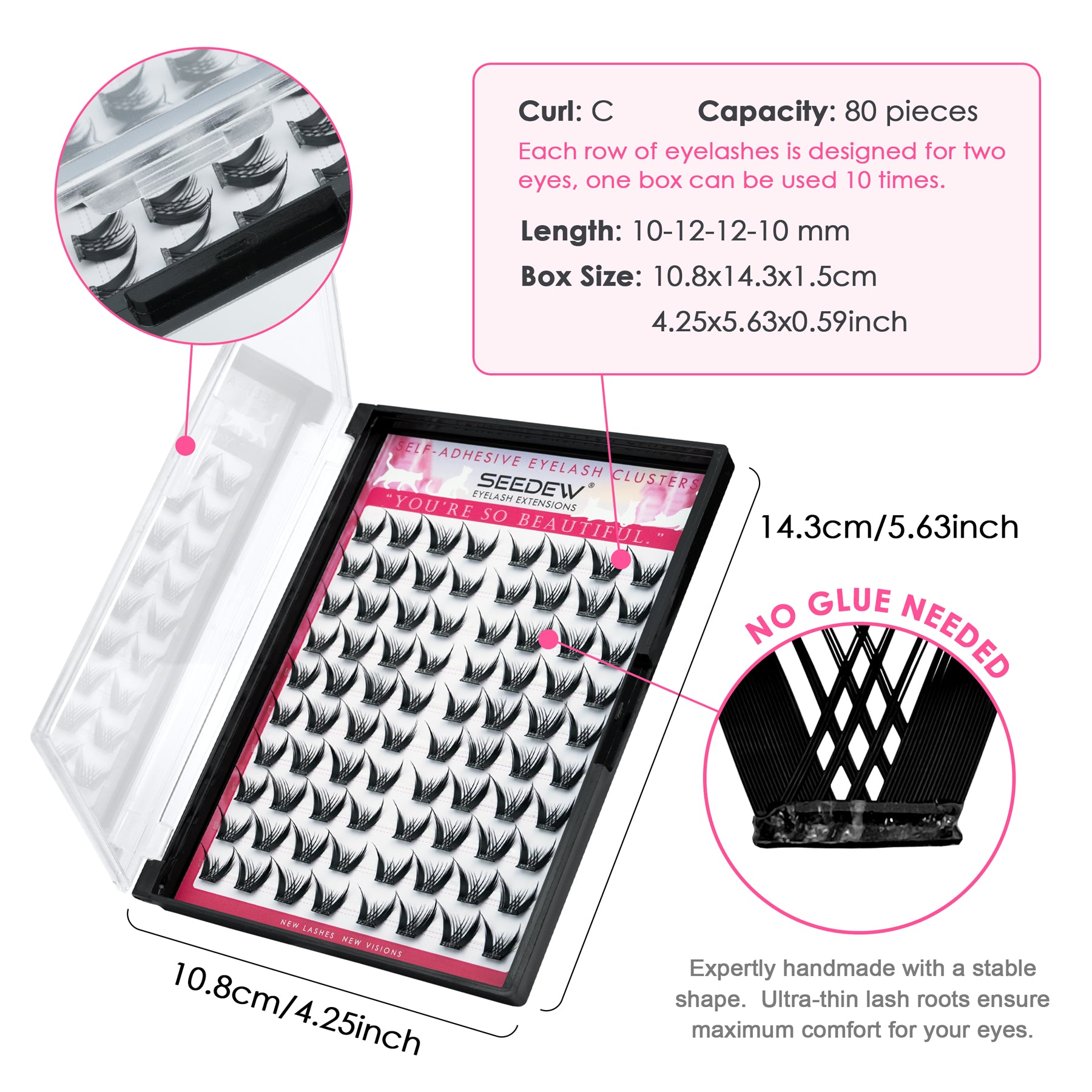 Pop-On Eyelashes - Cat Mist