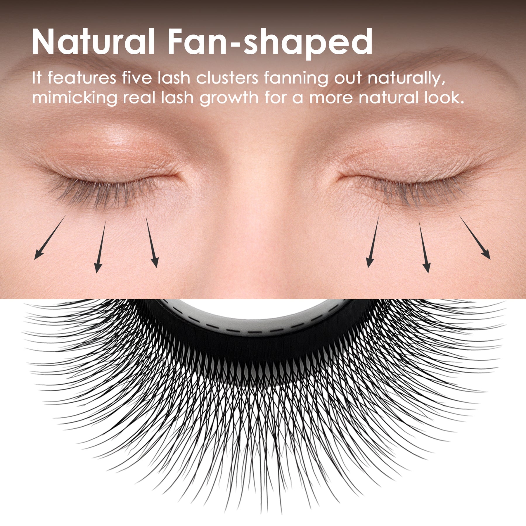 W Shape Wispy-5D Premade Fans Eyelash Extensions