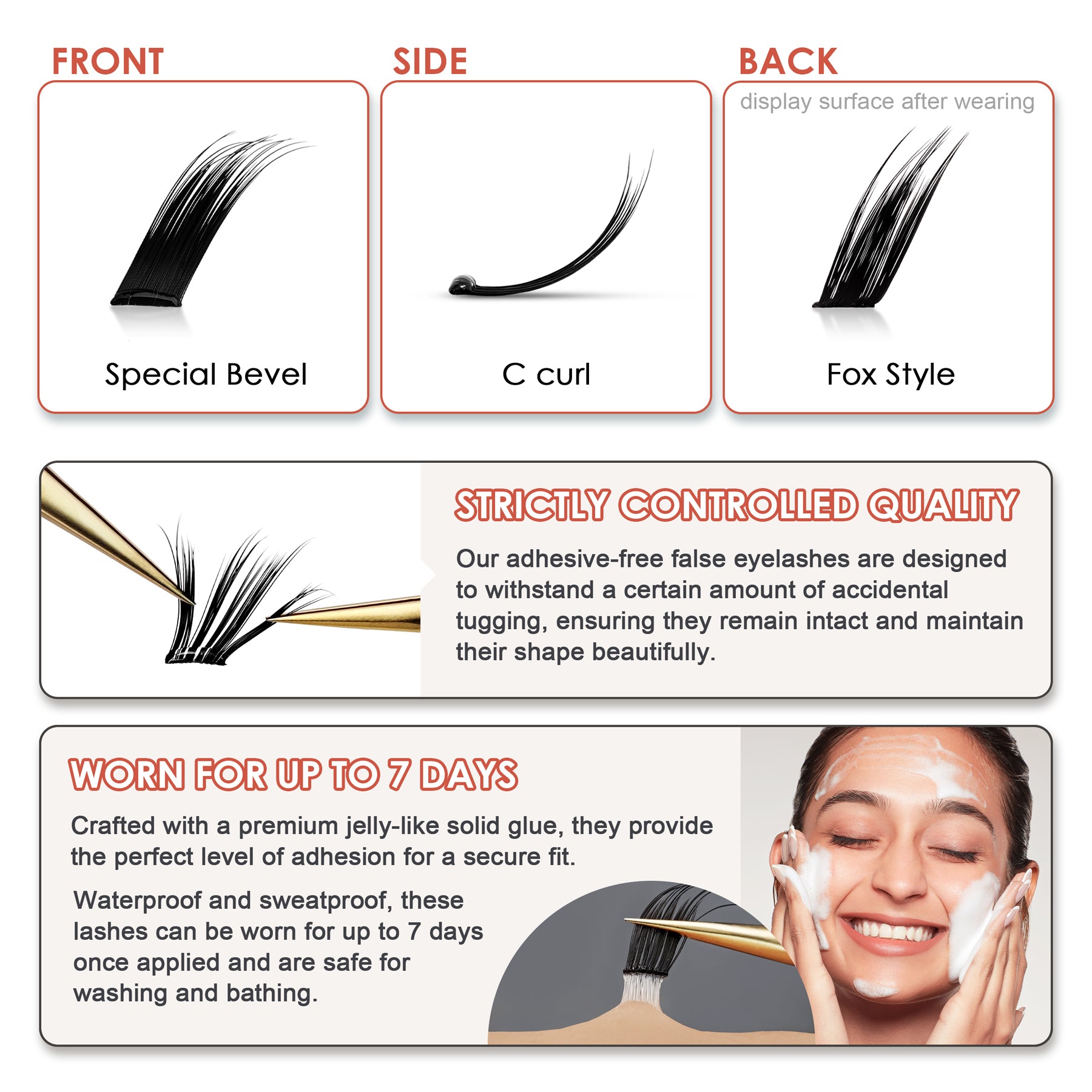 Pop-On Eyelashes - Fox Fairy FOX01