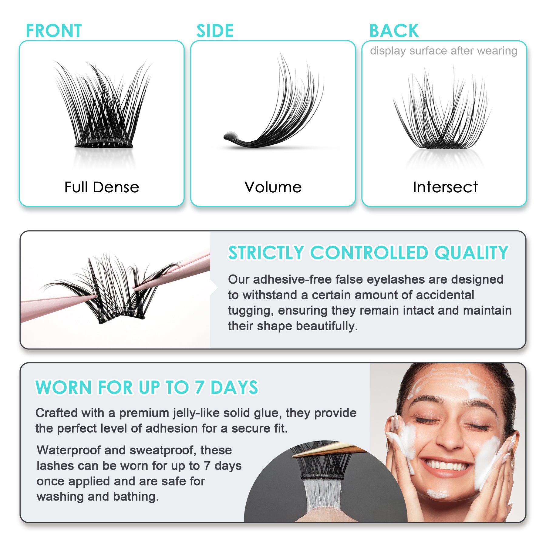 Pop-On Eyelashes - 3D Volume Bloom