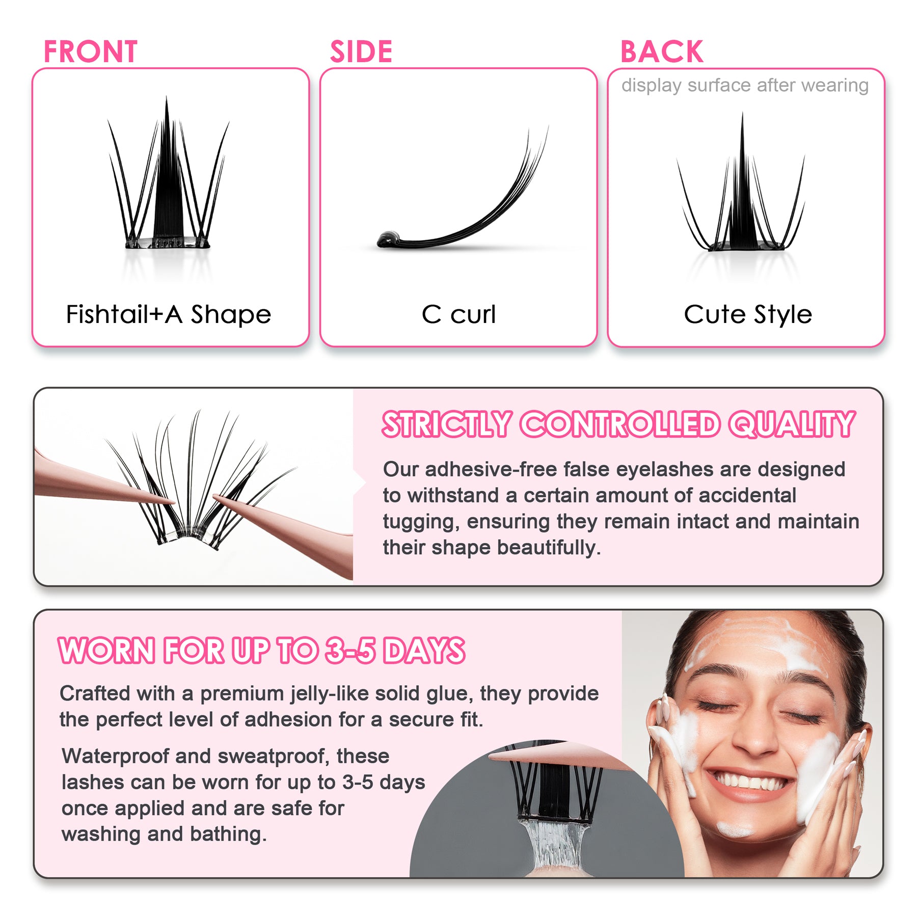 Pop-On Eyelashes - Cat Mist XYT