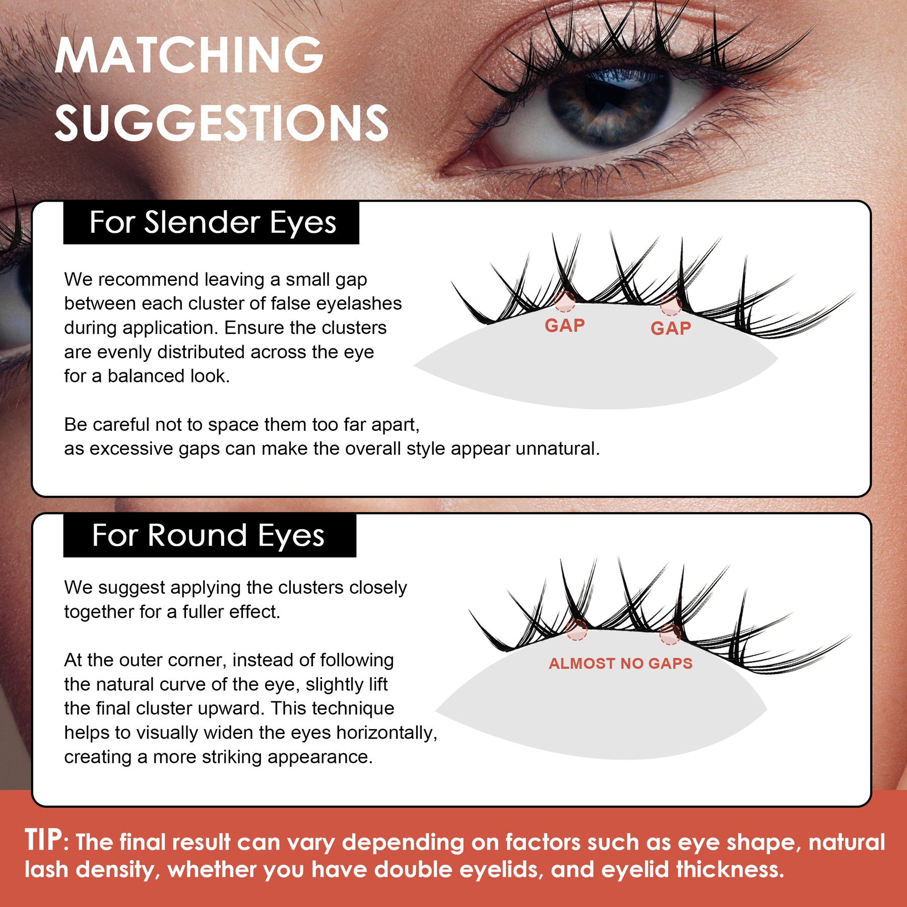 Cils à clipser – Style Fox Eye