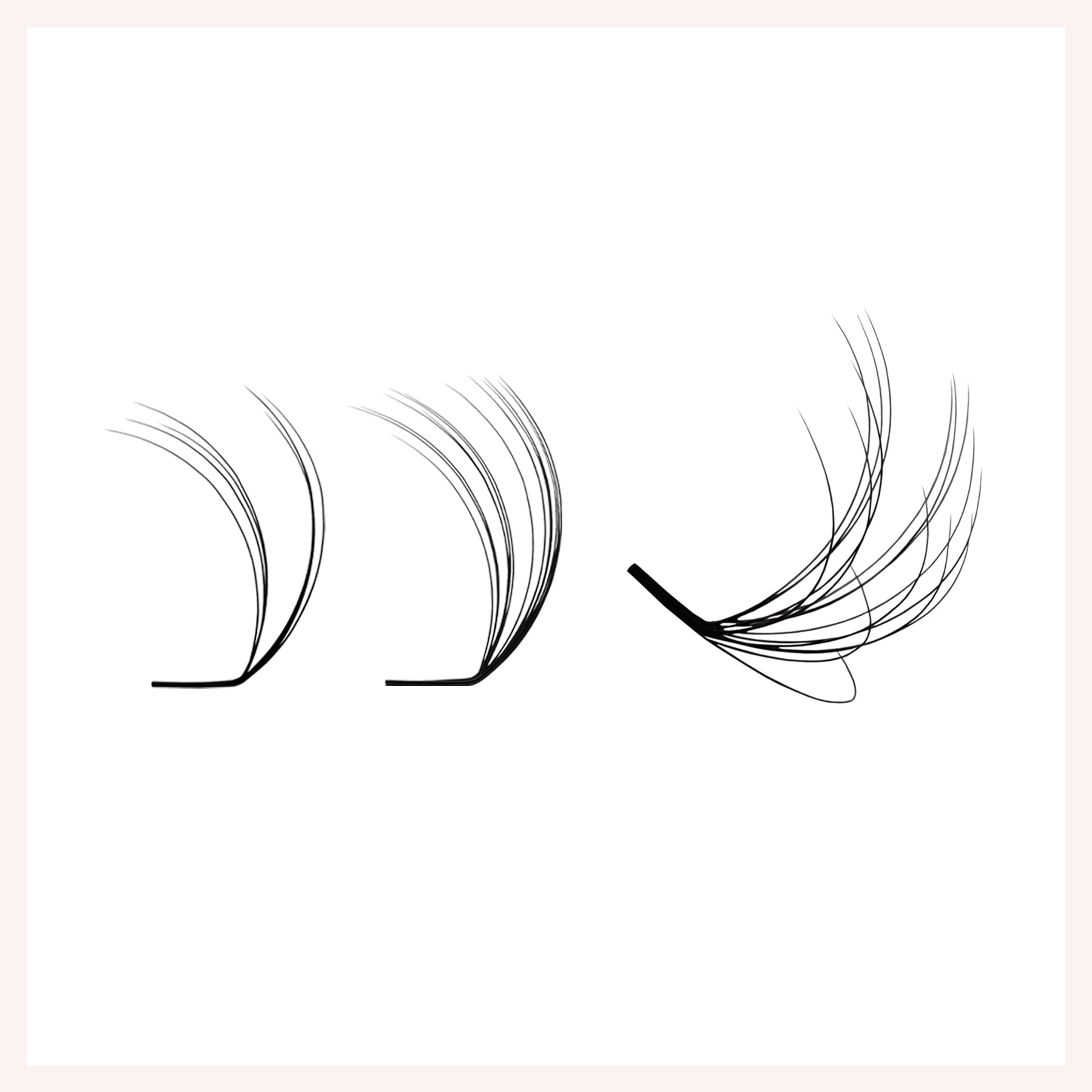 3D Multi-Layered Fans Eyelash Extensions
