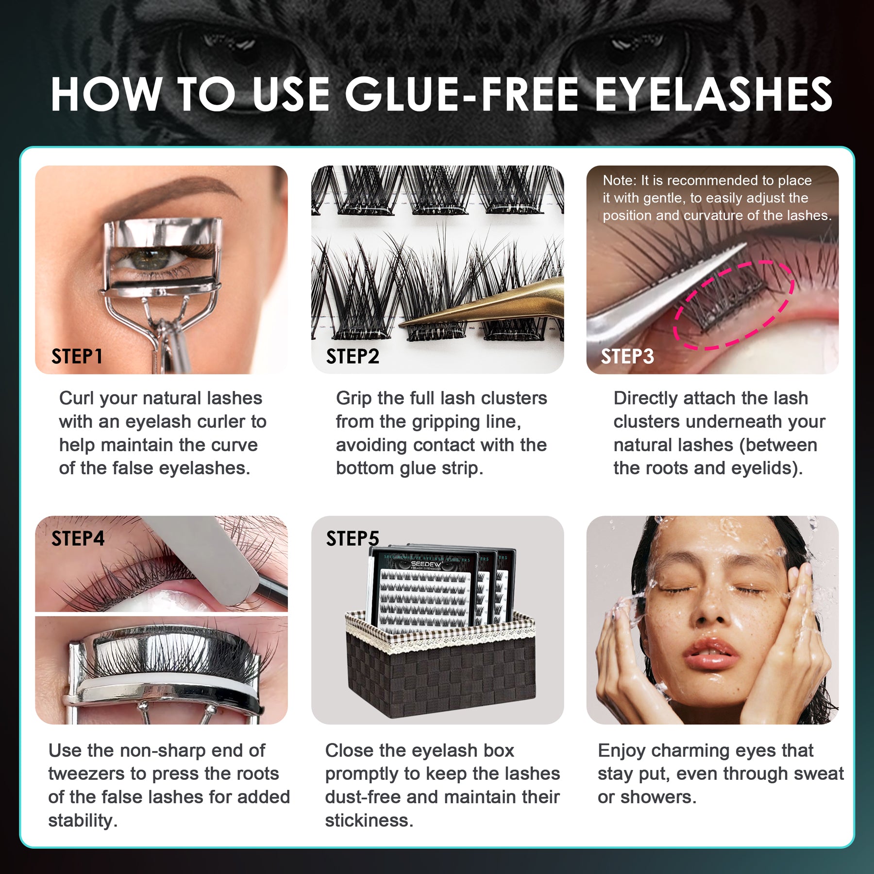 Pop-On Eyelashes - 3D Volume Bloom