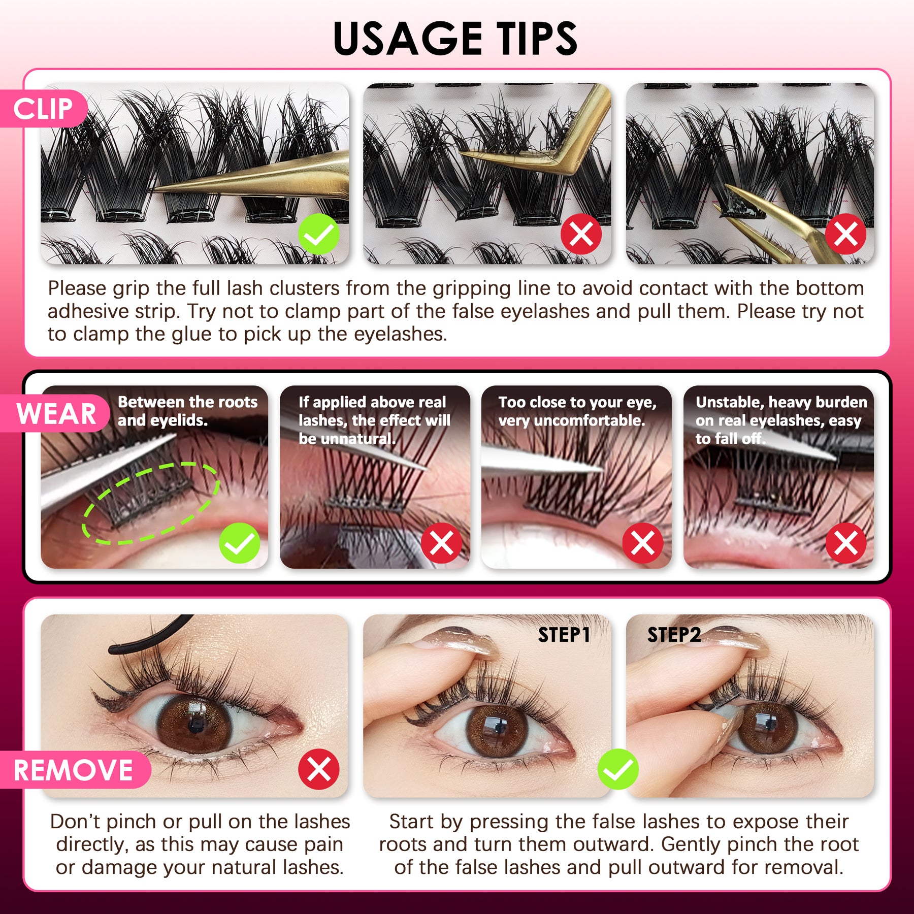 Pop-On Eyelashes - Cat Mist 3D Volume