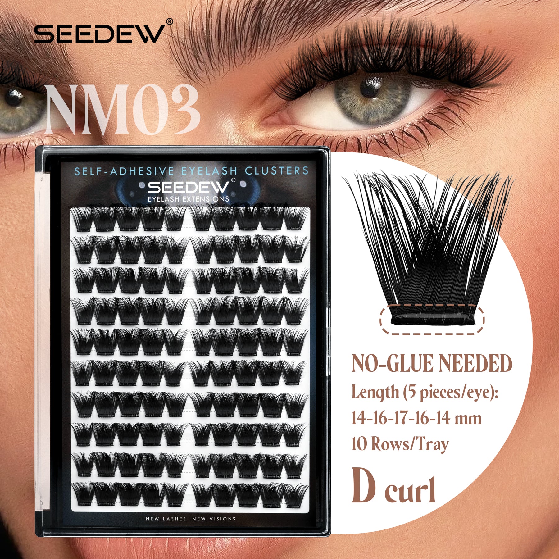 Pop-On Eyelashes - Doll Eye NM03