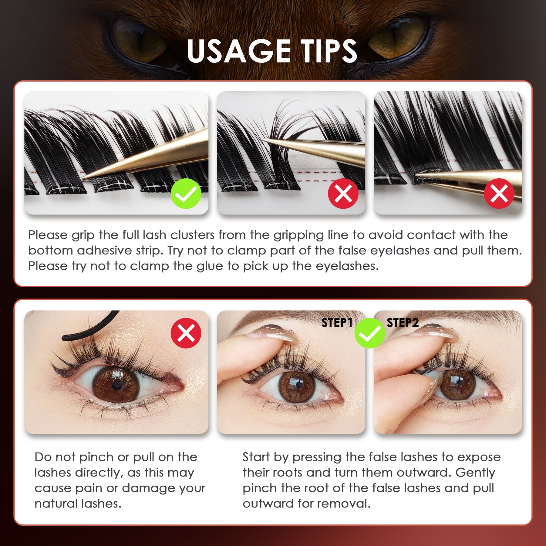 Pop-On Eyelashes - Fox Fairy FOX01
