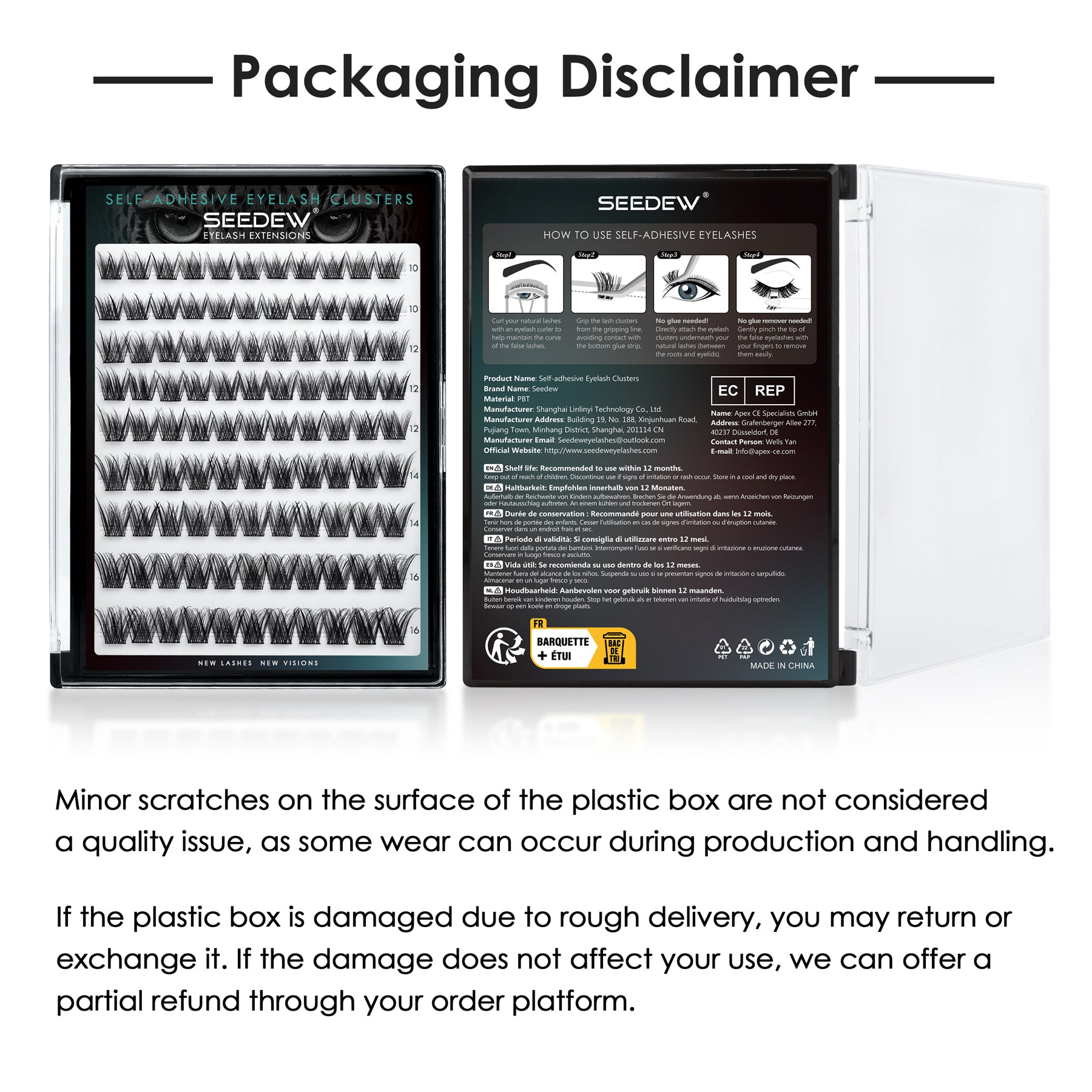 Pop-On Eyelashes - 3D Volume Bloom