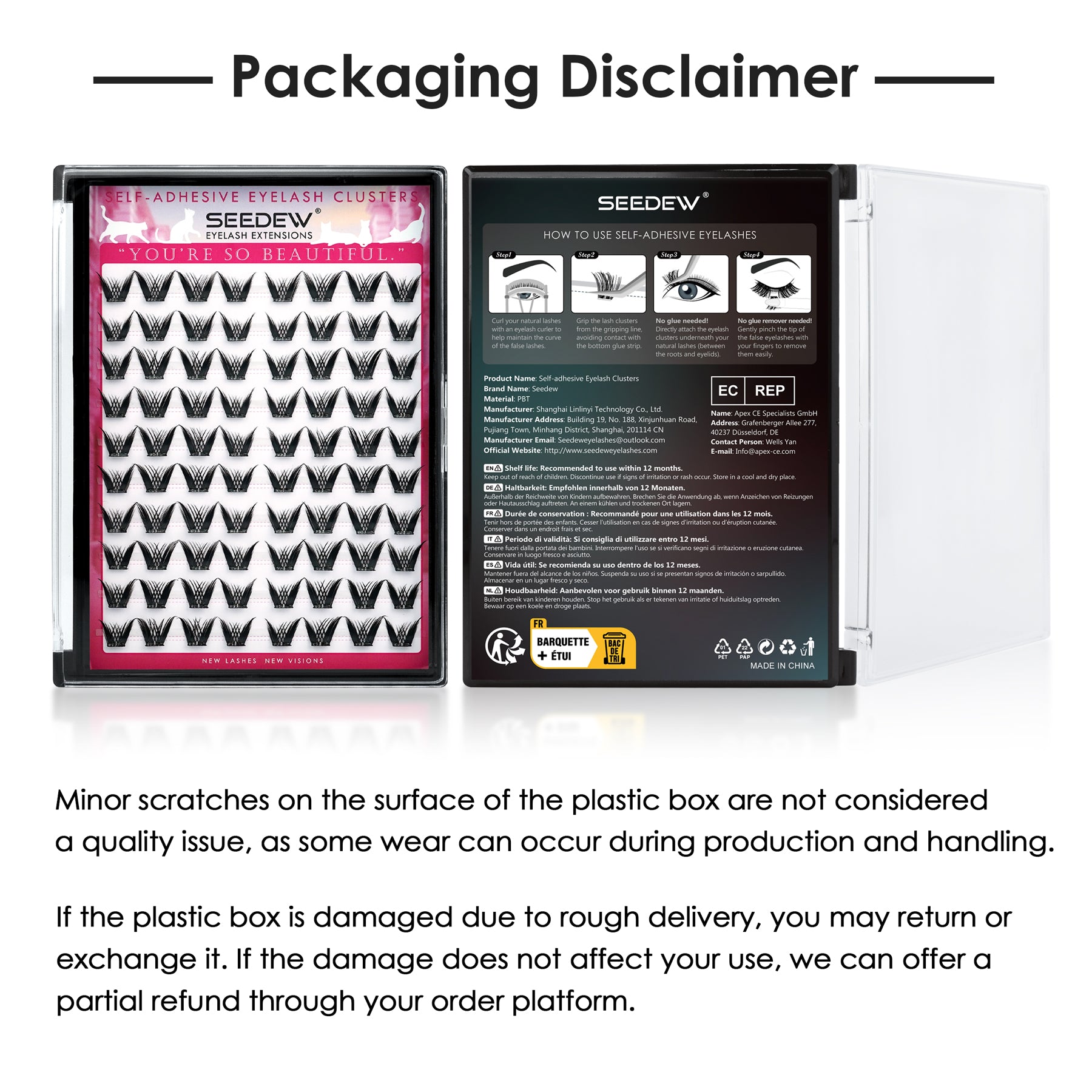 Pop-On Eyelashes - Cat Mist