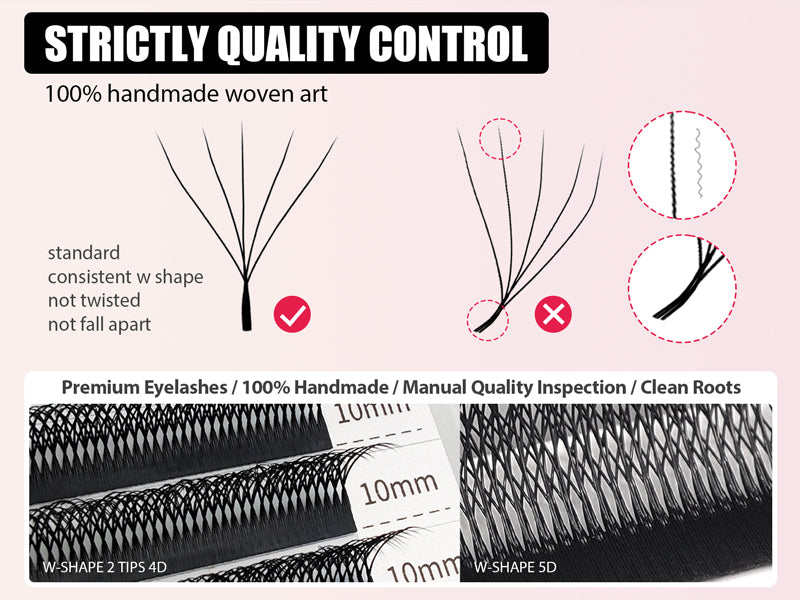 W Shape 5D Premade Fans Eyelash Extensions