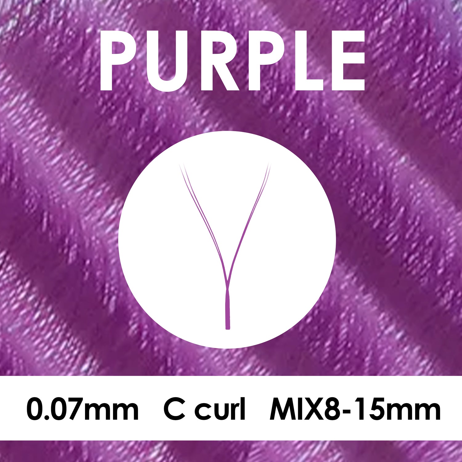0.07mm Colored YY Eyelash Extensions