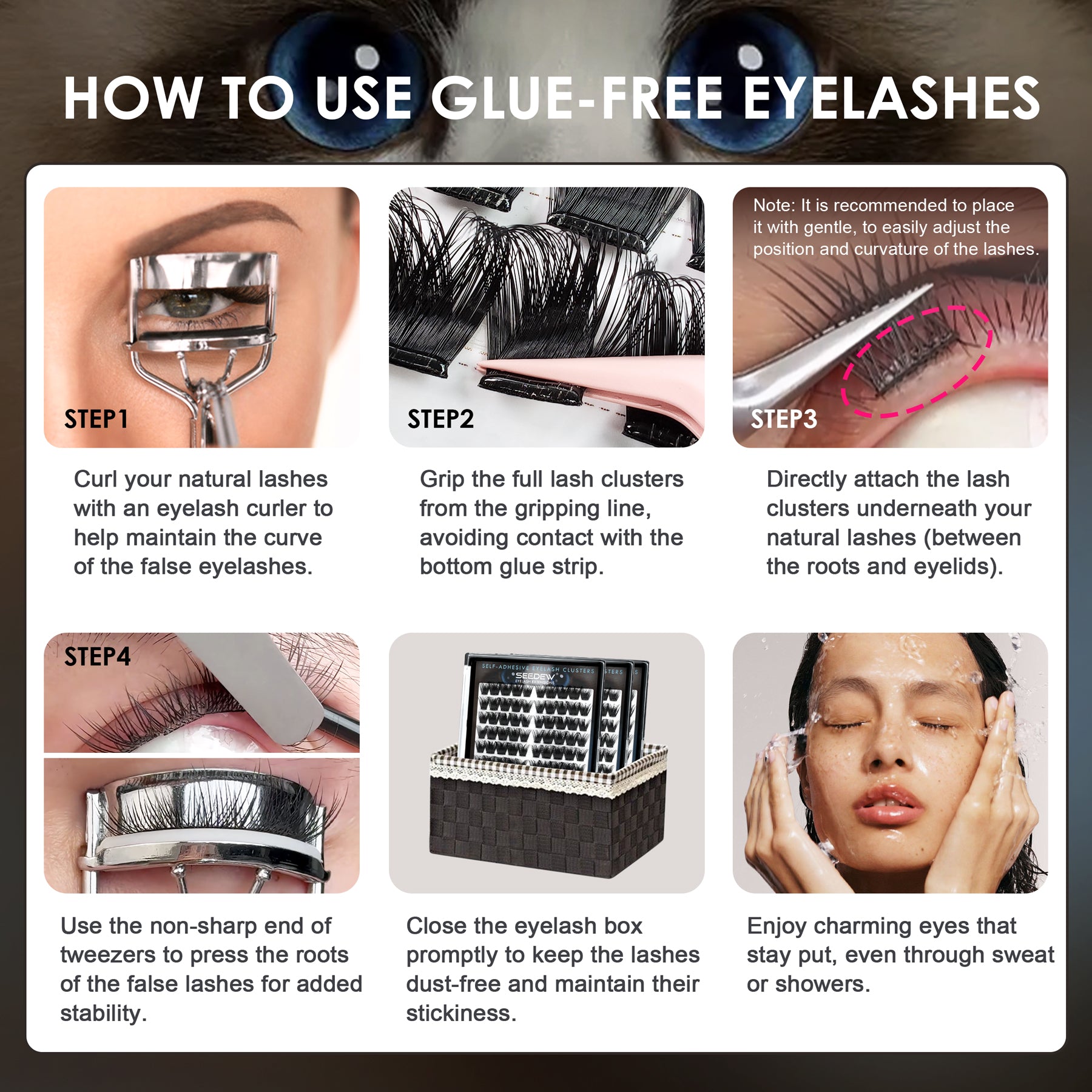 Pop-On Eyelashes - Doll Eye NM03