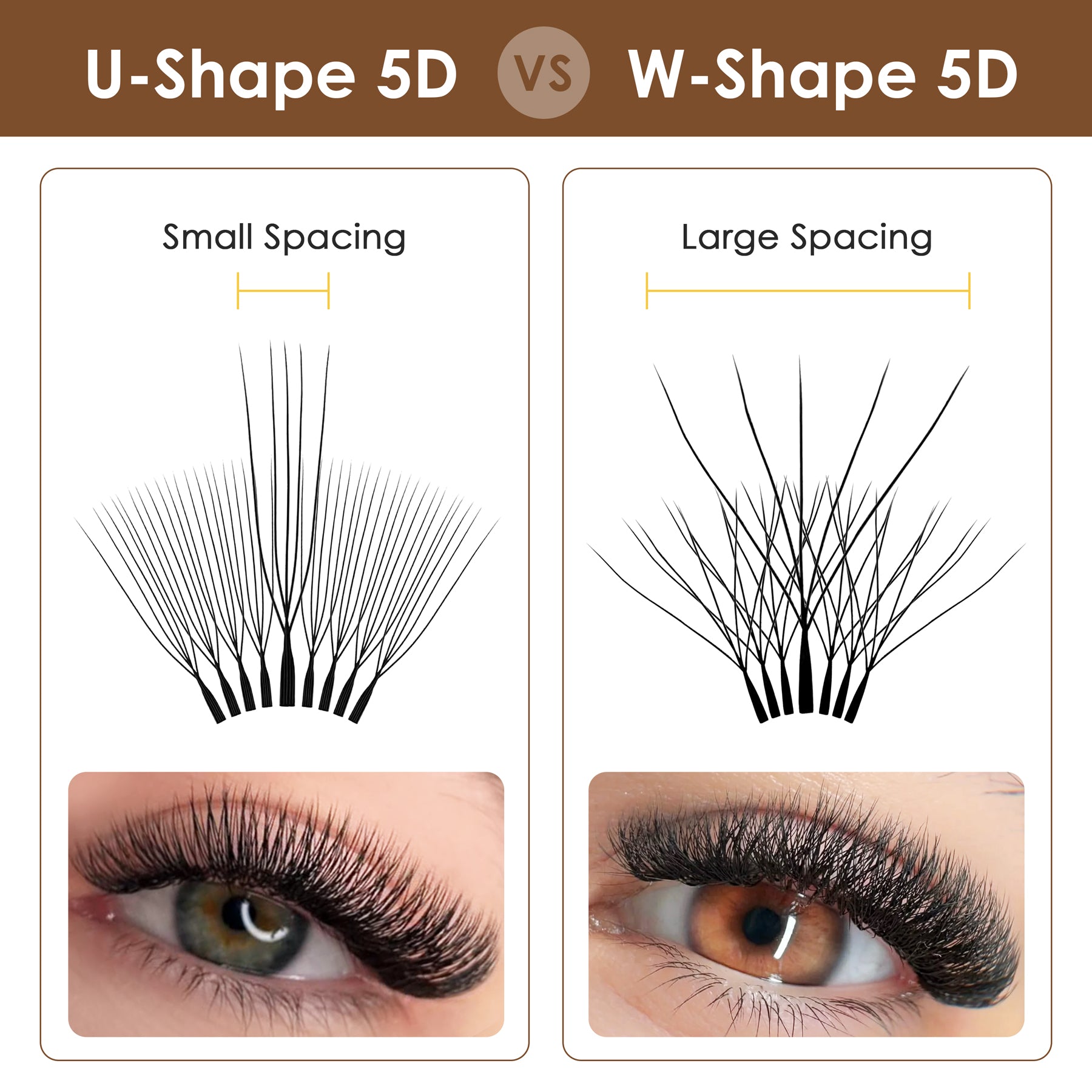 U-Shape 5D Eyelash Extensions