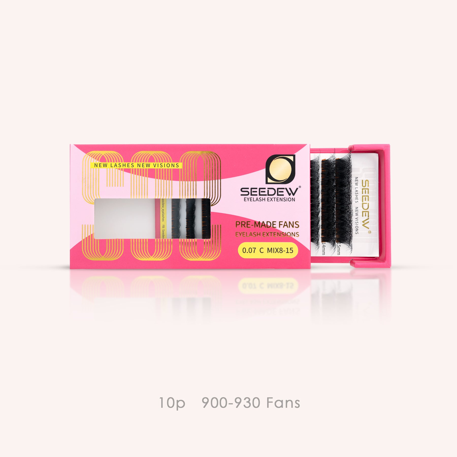 900-930 Fans Premade 10D Eyelash Extensions