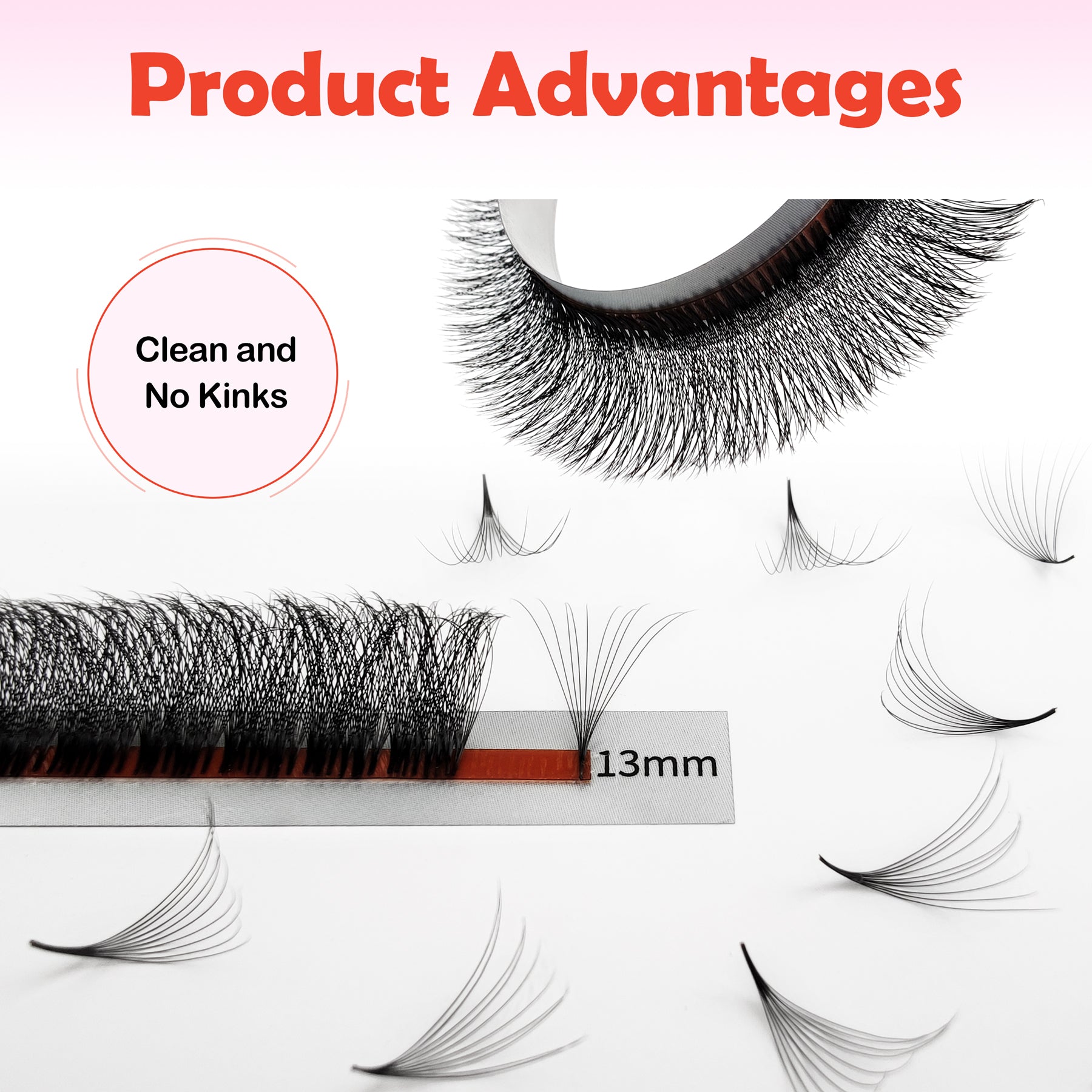 900-930 Fans Premade 10D Eyelash Extensions