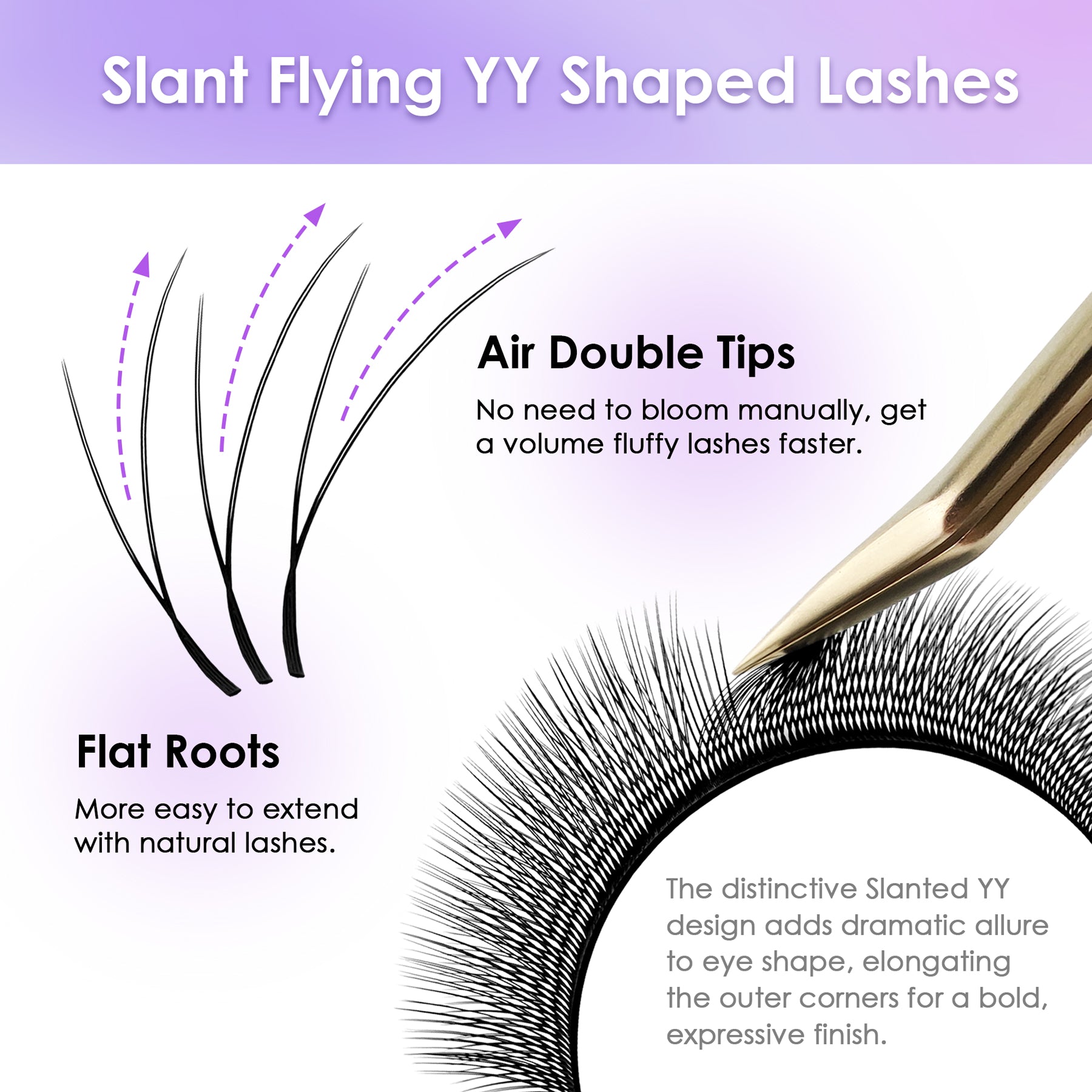 Slant Flying YY Eyelash Extensions
