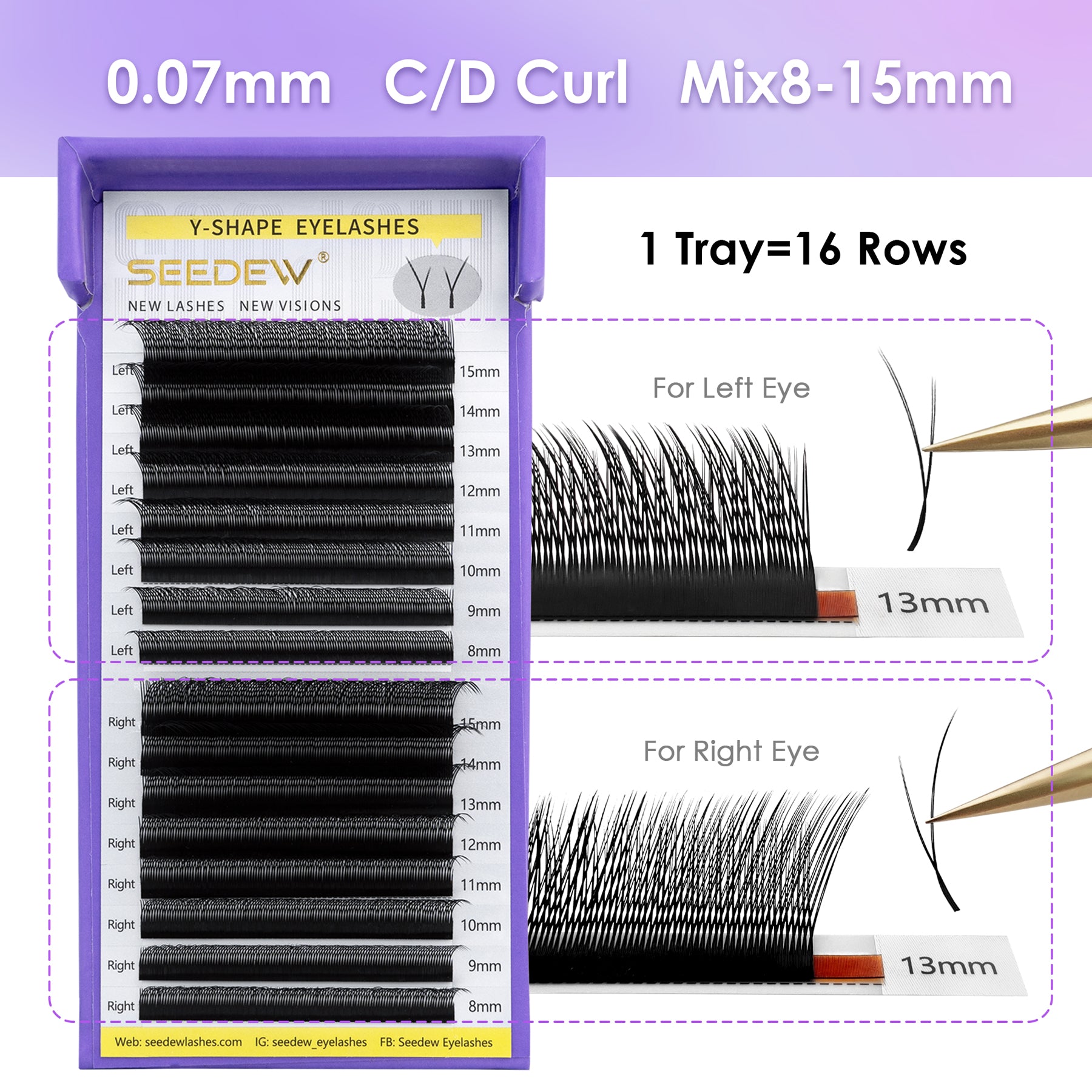 Slant Flying YY Eyelash Extensions