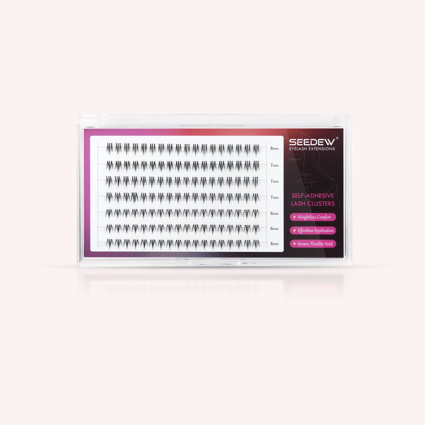 Pop-On Eyelashes - Bottom Lashes Small flame