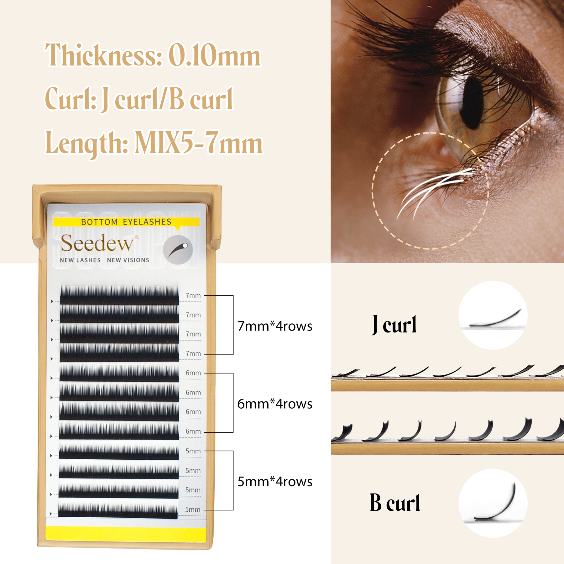 Bottom Eyelash Extensions