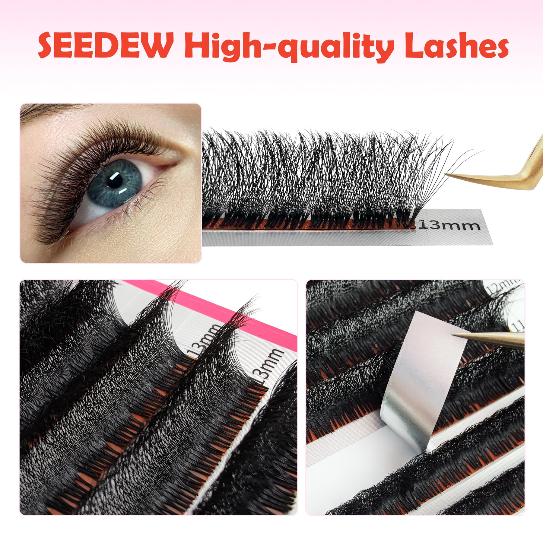 900-930 Fans Premade 10D Eyelash Extensions