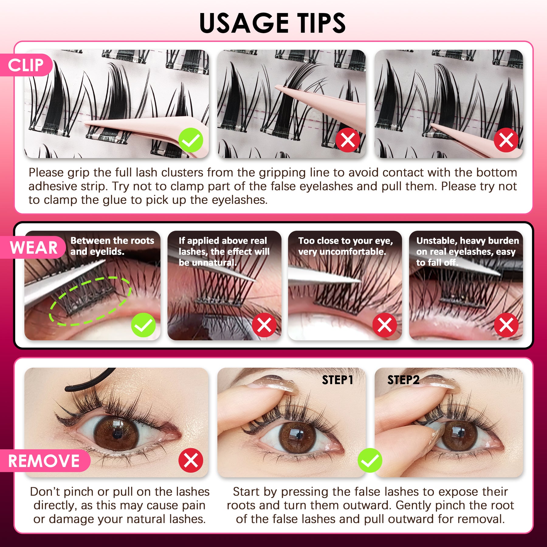 Pop-On Eyelashes - Cat Mist XYT