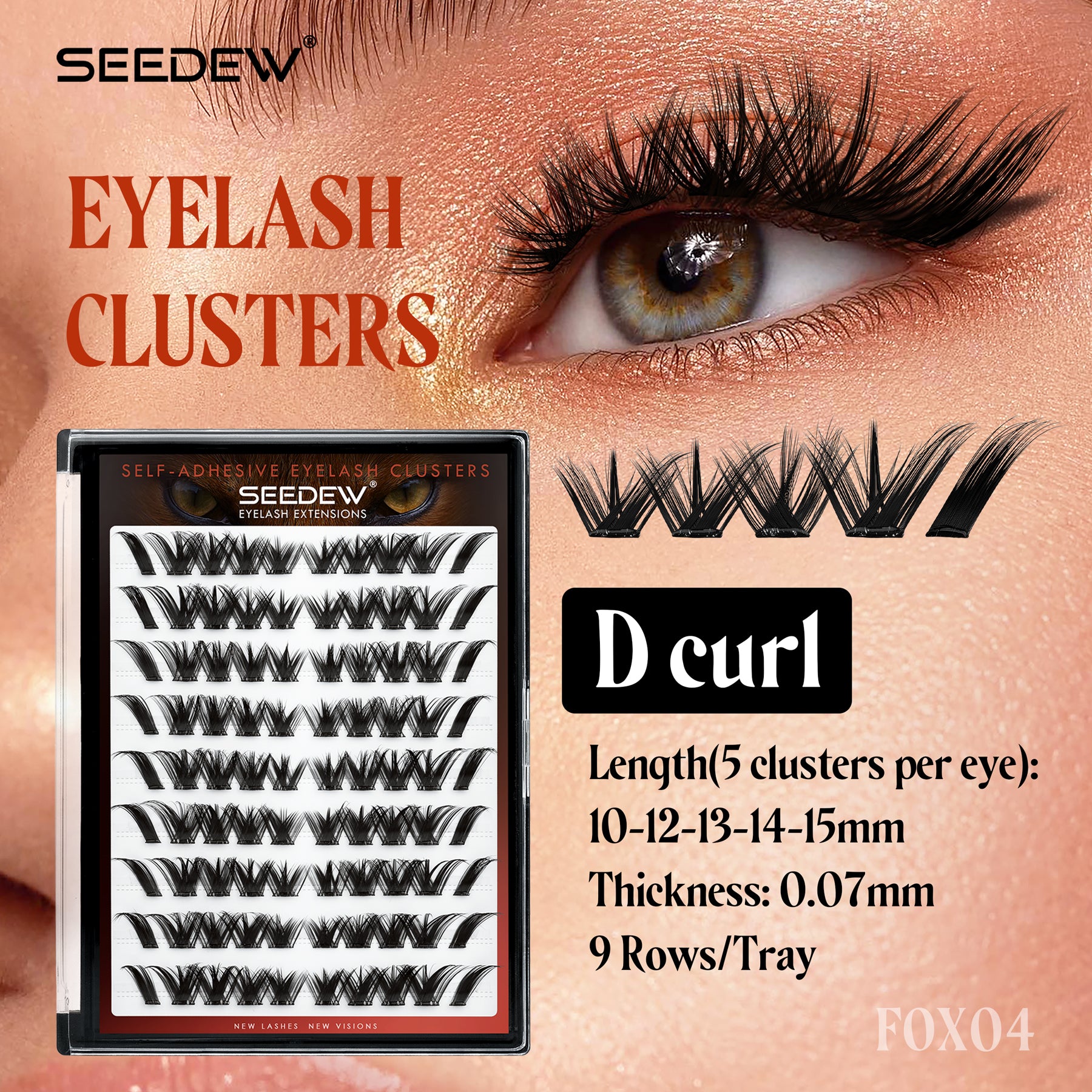Pop-On Eyelashes - Fox Eye FOX04