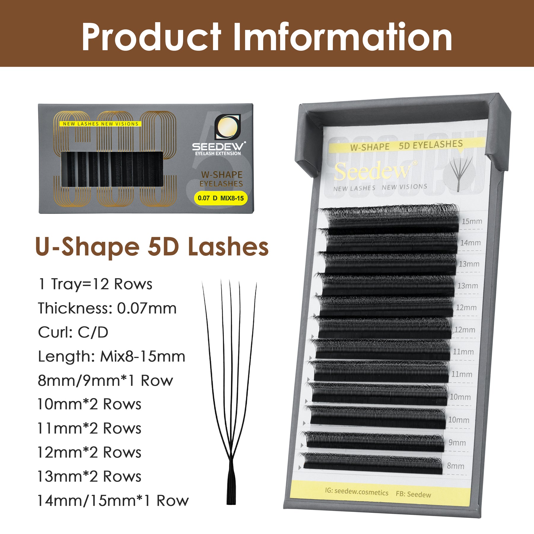 U-Shape 5D Eyelash Extensions