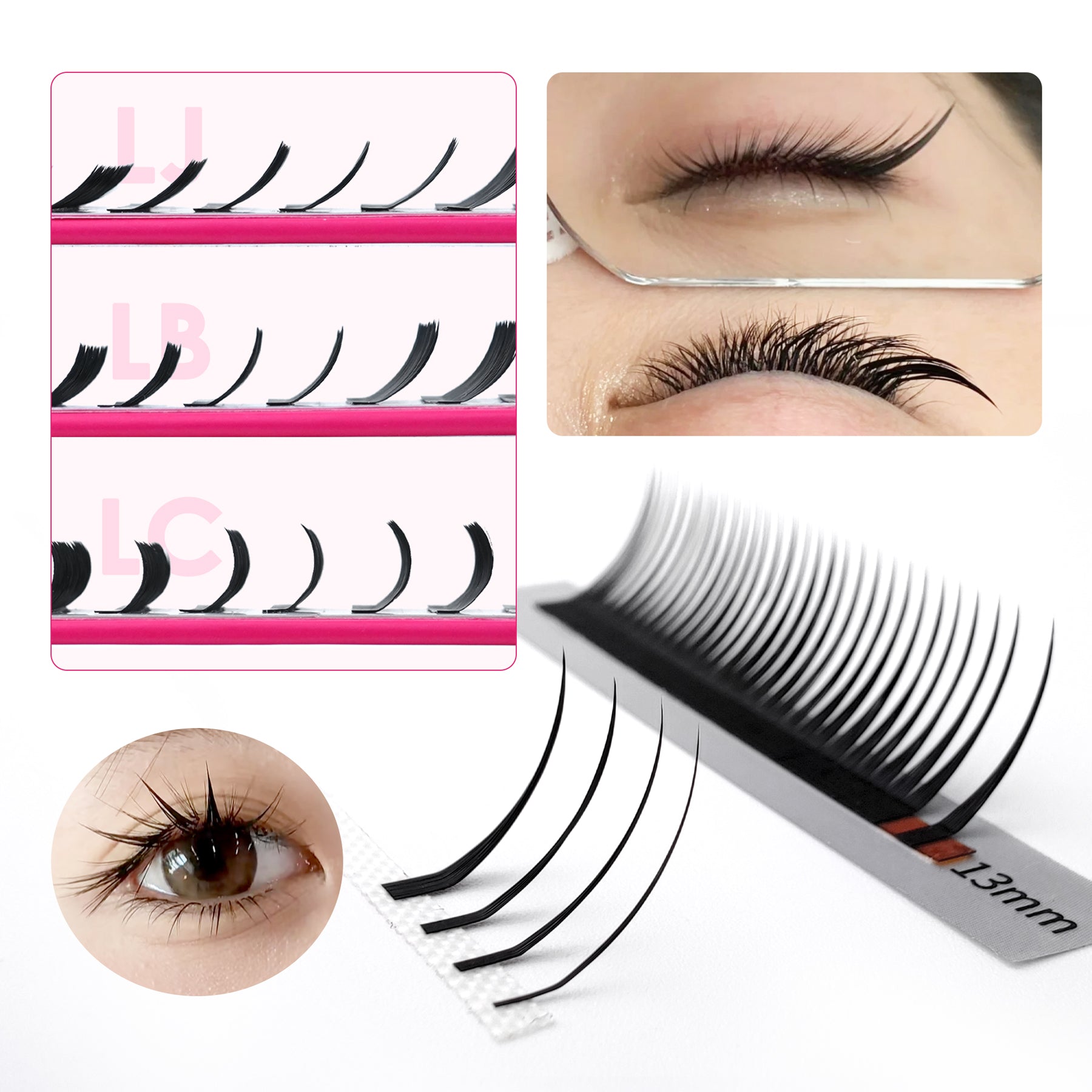 Extensions de cils classiques de 0,15 mm
