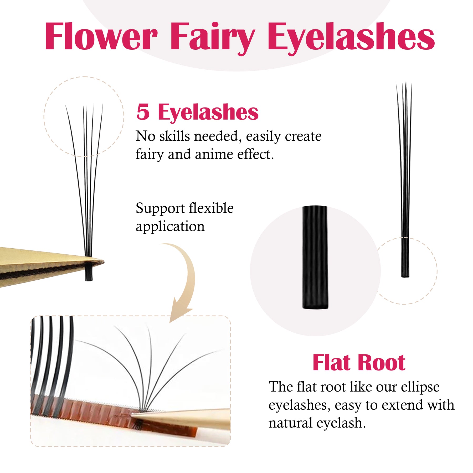 5D Flower Fairy Eyelash Extensions
